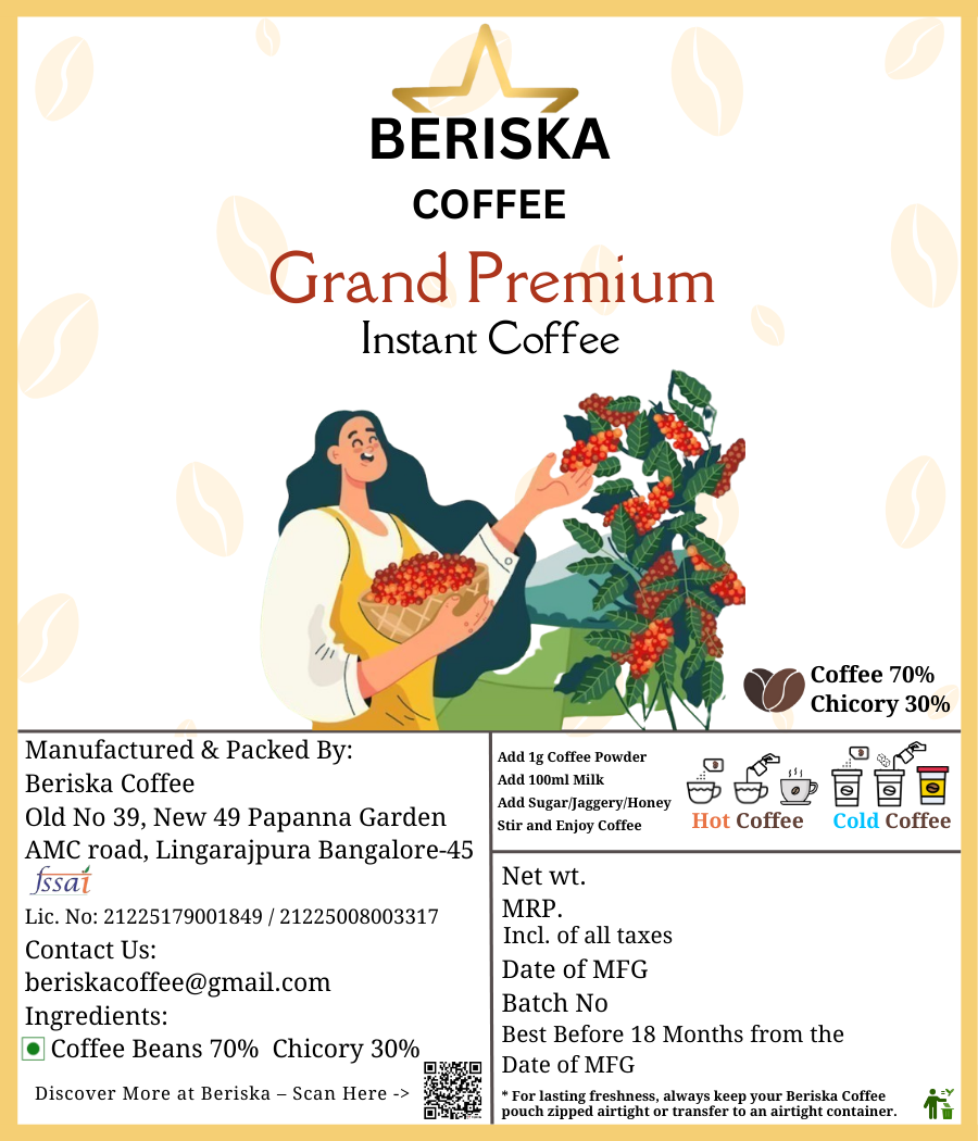 Beriska Grand Premium Coffee – 100g