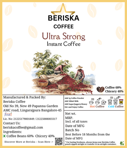 Beriska Ultra Strong Coffee  – 100g